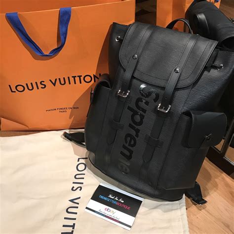 lv supreme backpack black|louis vuitton supreme wallet.